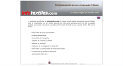 Desktop Screenshot of infotextiles.com